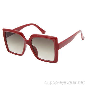 Модные солнцезащитные очки в крупной квадратной оправе в стиле ретро для женщин